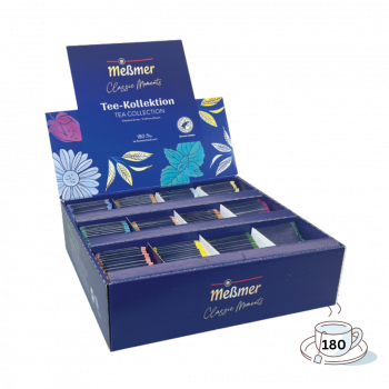 Meßmer Classic Moments Tea Collection Box, 12 Sorten à 15 Teebeutel, Teebeutel im Kuvert, 371,25g